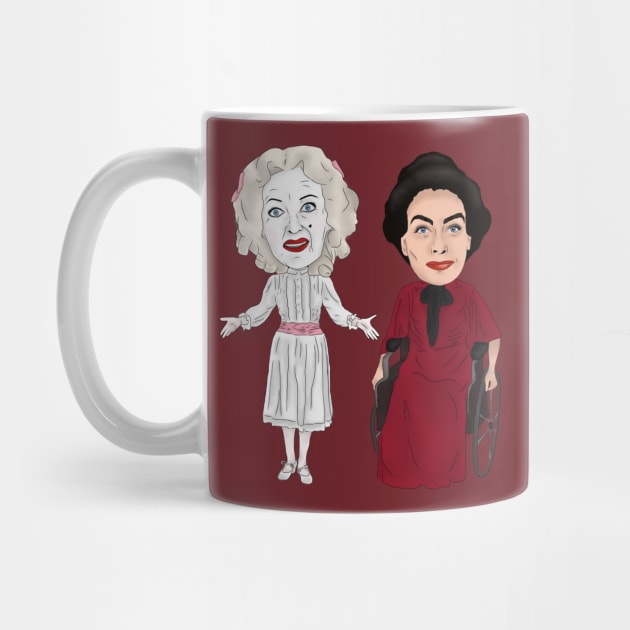 Whatever happened to Baby Jane, Bette Davis, Joan Crawford Inspired Illustration by MelancholyDolly